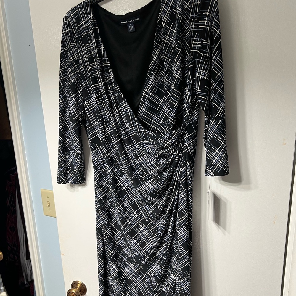 NWT American Living Faux Wrap Dress size 16